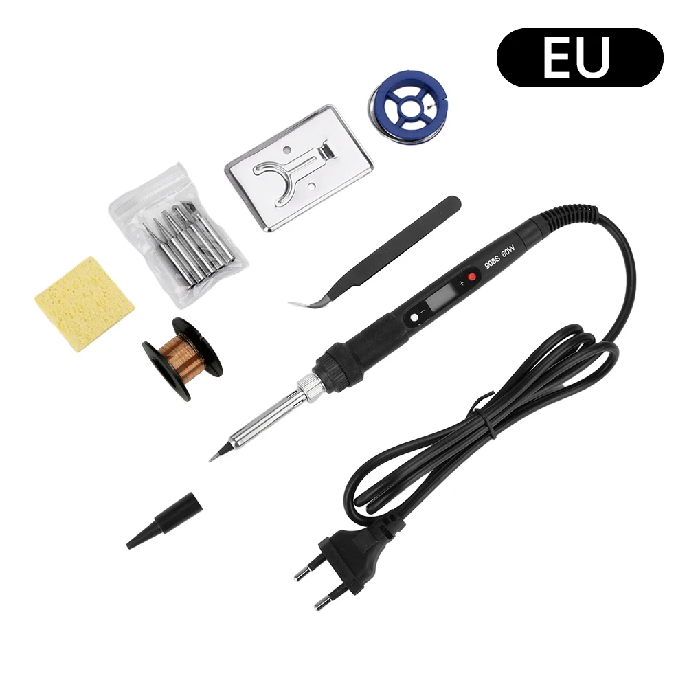 80W Wired Constant Temperature Soldering Iron with internal heating LED Digital Display Adjustable Temperature Soldering Iron