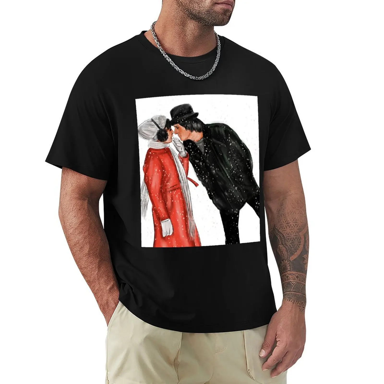 

Sylvester Stallone and Talia Shire T-Shirt kawaii clothes shirts graphic tees custom t-shirts Short sleeve tee men