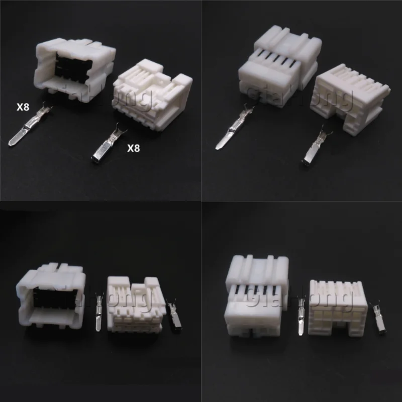

1 Set 8 Ways Auto Parts 6098-6949 6098-6974 1674110-1 AC Assembly Lift Window Switch Wiring Cable Plug For Nissan Car Connector