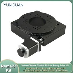 Heavy Duty Motorized Rotary Table Reducer Electric Positioner Workbench Indexing Plate Angle Table Replace DD Motor Cam Splitter