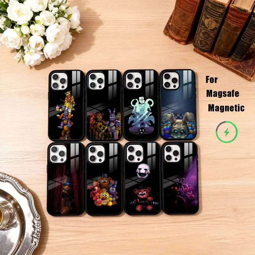 

Чехол для телефона F-Five N-NightsS at F-Freddy'sS для iPhone 17, 16, 15, 14, 13, 12, 11 Plus, Pro Max, магнитный, для беспроводной зарядки Magsafe