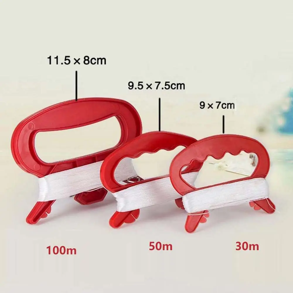 ฤดูใบไม้ผลิ 30/50/100 M สีแดง Kite Flying TOOL Handle BOARD บาง Kite อุปกรณ์เสริม Kite Line Flying Kite Line Kite Thread Winder