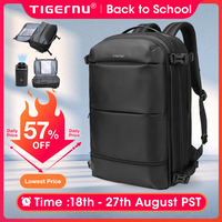 Tigernu Expandable Vacuum Compression 27L-37L Hiking Travel Laptop Backpack For 17inch Storage Pack Luggage With USB Port
