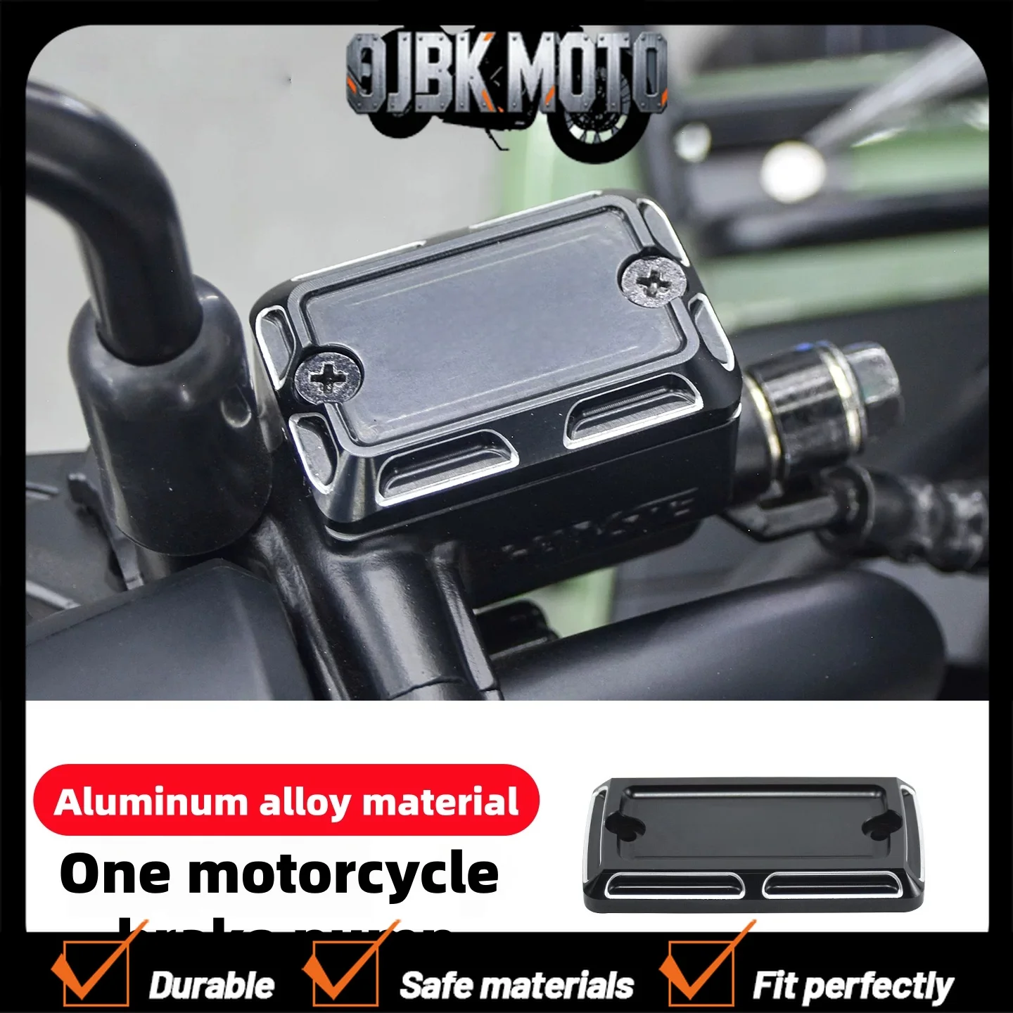 For Sundiro Honda Square X125 brake pump cover modification, aluminum alloy upper pump oil reservoir decorative cover accessory.