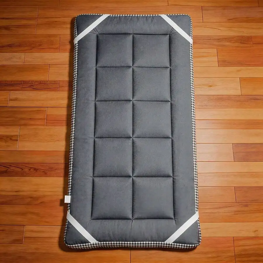 Japanese Plush Roll-Up Mattress Topper - Suitable For Bed, Sofa Bed, Dorm & Home, Machine Washable Soft Mattress Topper, Foldable And Portable Sleeping Pad, For Valentine'S Day And New Year Gifts