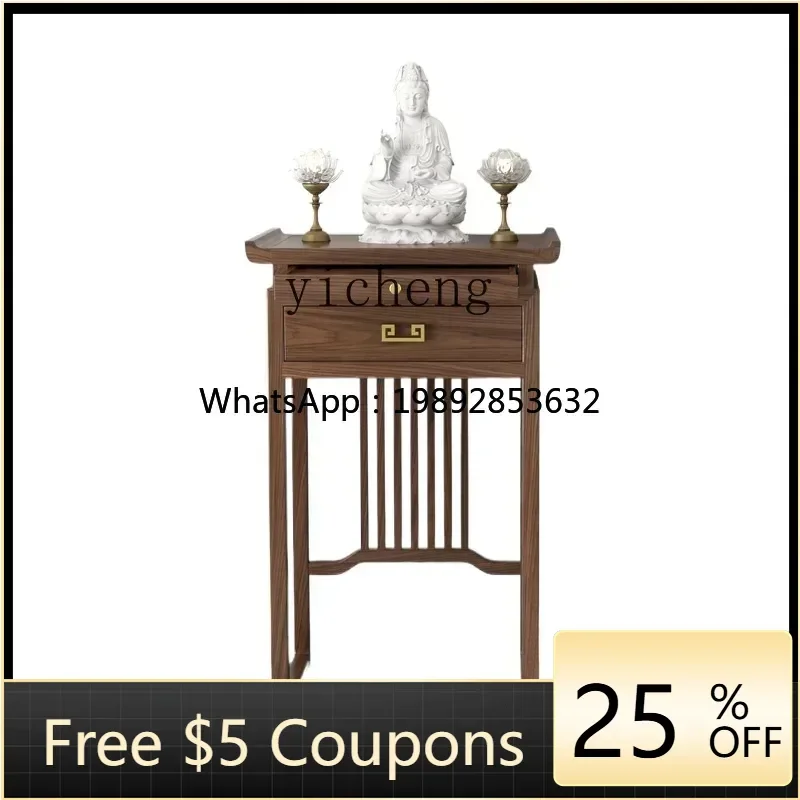 

Новый китайский столик для благовоний Z1 из массива черного ореха, маленький алтарный столик, шкатулка для благовоний, для дома