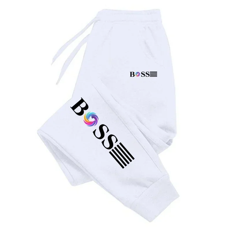 

2025 New Men's Slow Running Sports Pants for Daily Leisure Boss Letter Pattern Printed Fitness Men's Sports Pants