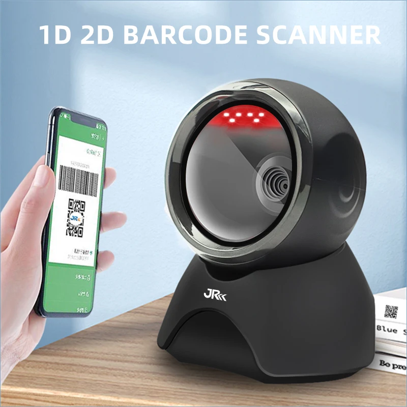 T58 Cheap Barcode Scanner Platform Wired Omnidirectional Automatic 2D Desktop Barcode Scanner Supermarket