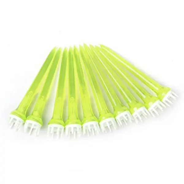 

50Pcs 78Mm Golf Ball Tees Crown Shape Plastic Tee Heavy Duty Flexible Light Ball Contact More Distance Clear Green