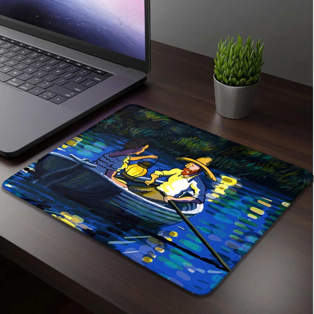 

Маленький коврик для мыши Van Gogh, игровые аксессуары, компьютерный коврик для мыши, скоростной настольный коврик, коврик для геймеров, офисный коврик для мыши