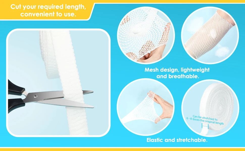 Rete tubolare elastica Bendelast per fissare la medicazione, 25 mt tesi, calibro n. 7