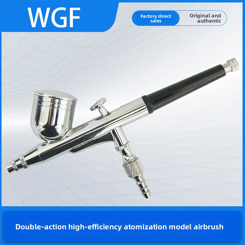 Wgf Gundam Model Figure Airbrush Spray Paint Coloring Dual-Action External Adjustment High Atomization Pneumatic Uniform Spraying Tool Oil