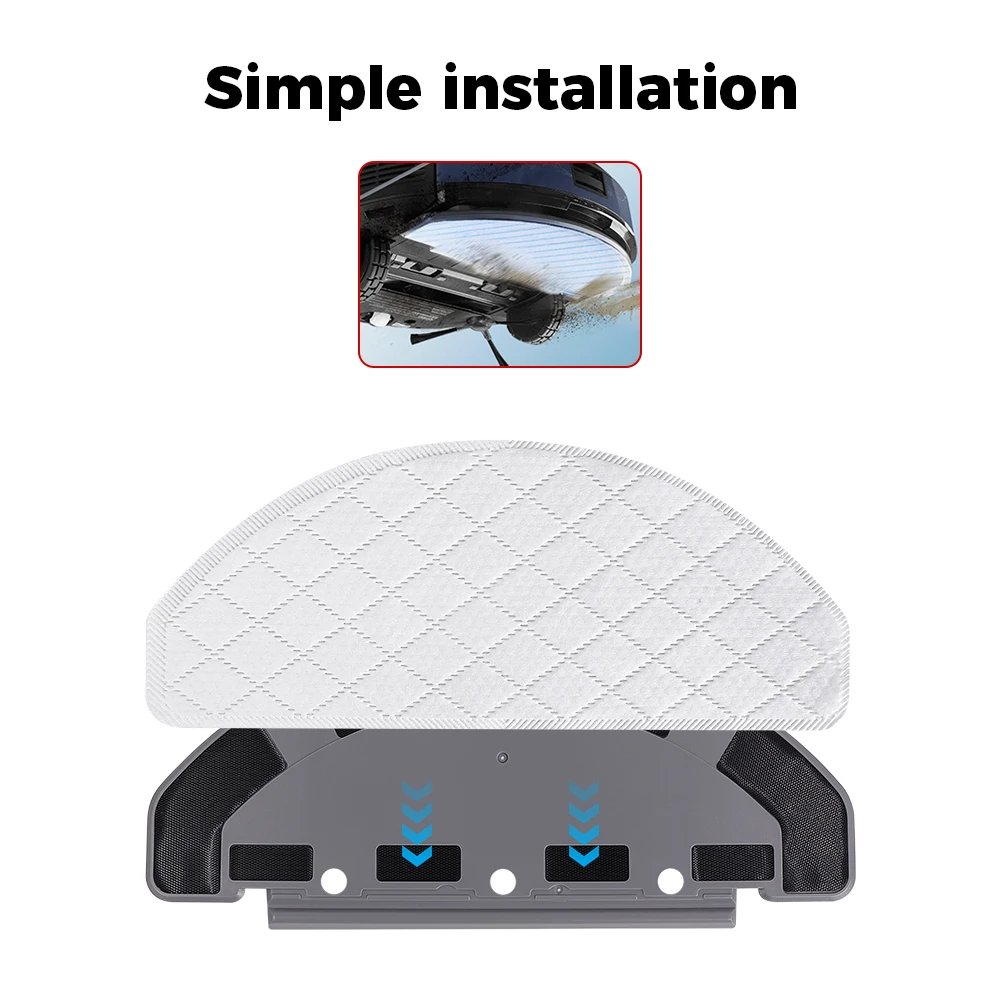 5/100 قطعة قماش ممسحة للاستعمال مرة واحدة لـ Ecovacs Deebot Ozmo T8 T8 + T8 AIVI T8 Max T9 T9 + T9 AIVI N8 N8 + N8 Pro N8 Pro + Robot Vacuum