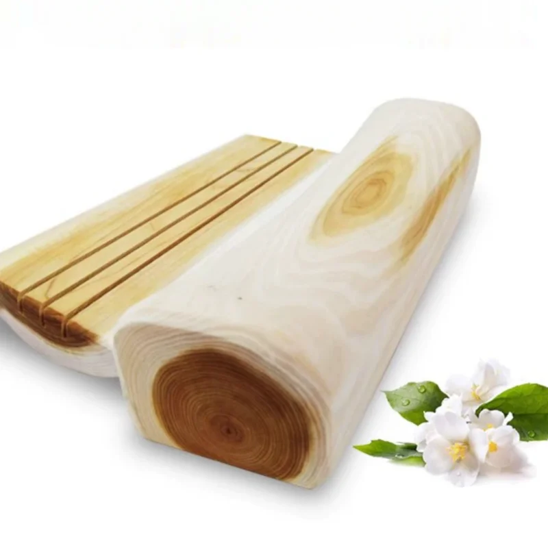 

Cedar Cervical Spine Health Pillow Solid Wood Pillow Health Sweat Sauna Pillow