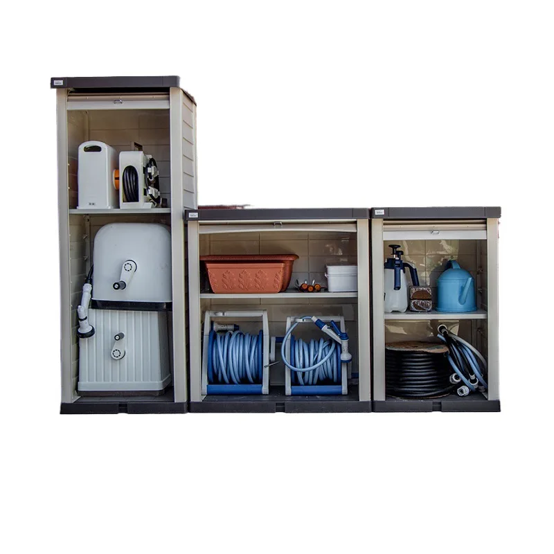 Balcony Outdoor Locker Household Wheel Waterproof Outdoor Gardening Storage Cabinet