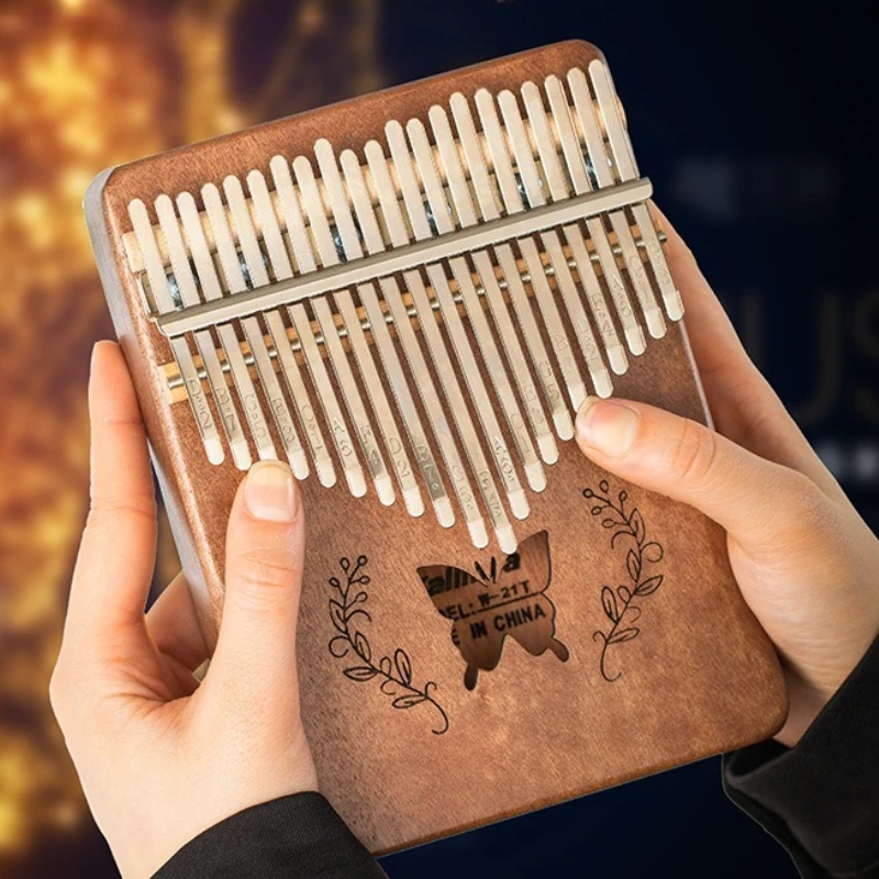 

21-тоновое портативное пианино Kalimba для начинающих, деревянное детское профессиональное пальцевое пианино, ручной ударный инструмент Kalimba