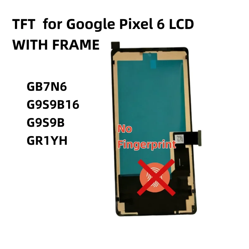 100% TEST NEW OLED for Google Pixel 6 Lcd Display Digital Touch Screen with Frame for Google GB7N6 G9S9B16 G9S9B GR1YH image 3