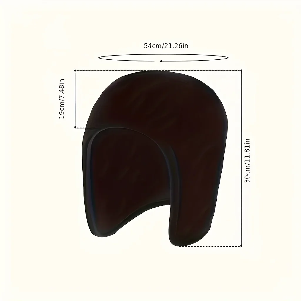 Winter Double-layer Fleece Hat - Outdoor Cycling Warm Ear Cover, Cold Protection, Thick Design for Warmth and Wind Resistance