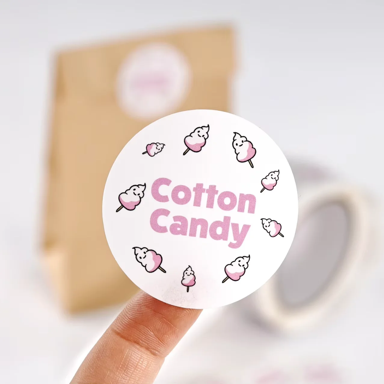 Custom Eco-Friendly Round Labels | Biodegradable Stickers for Organic Snacks & Vegan Baking
