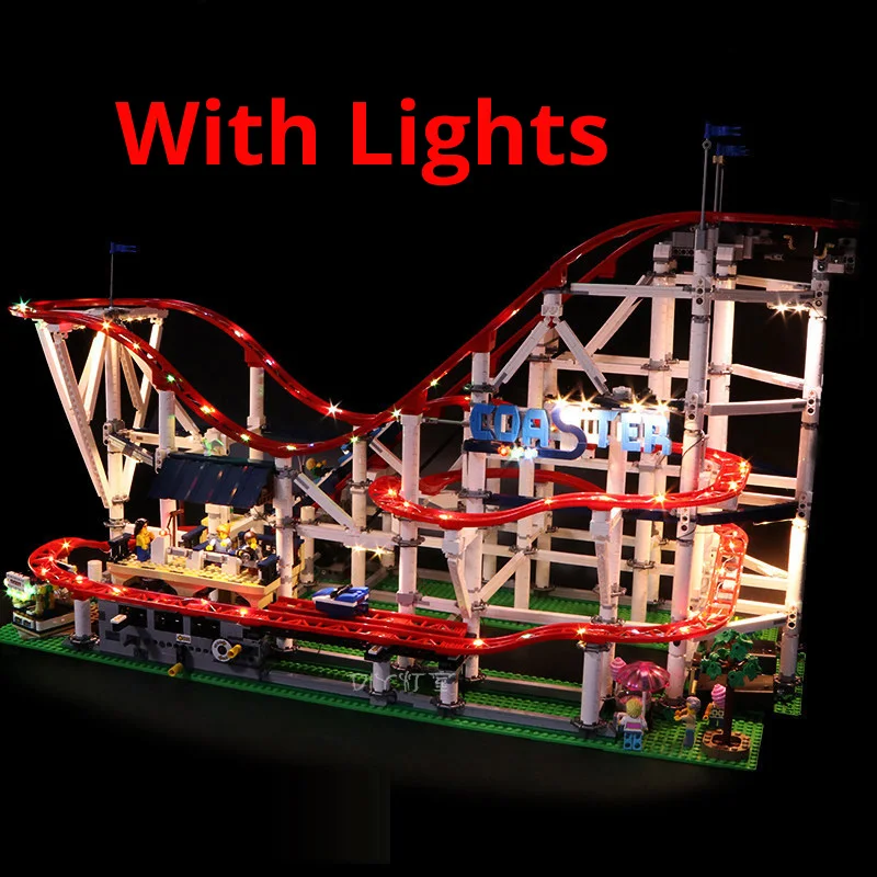 In Stock 4619PCS With Motor Roller Big Coaster Compatible 15039 18003 10261 DIY Model Building Blocks Bricks Kid Birthday Gifts