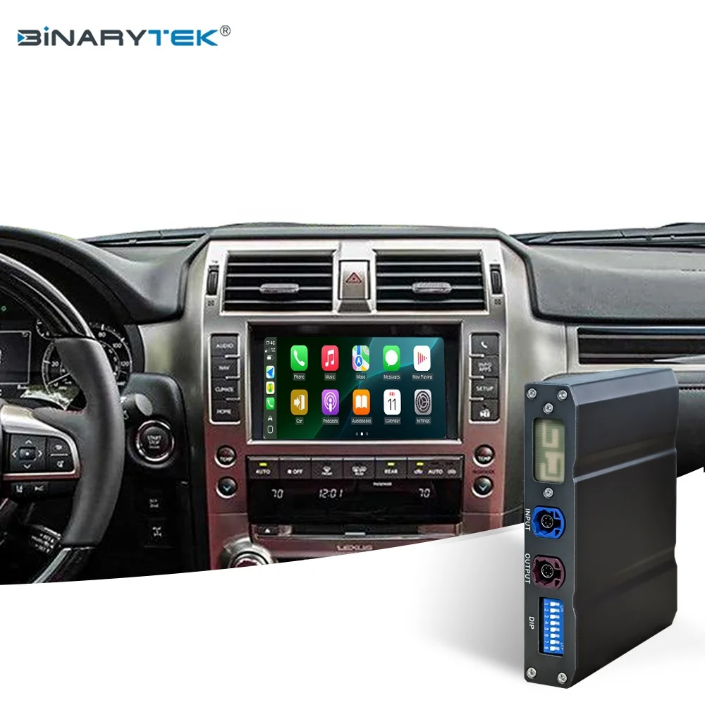 NewFor LEXUS GX 2014-2020 Binarytek Wireless CarPlay Android Auto Adapter Module Car Radio