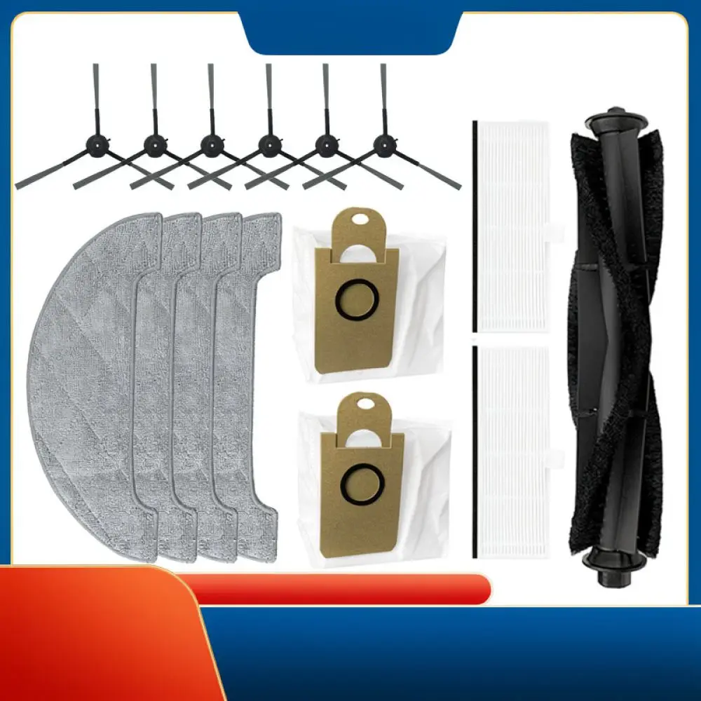 For Neabot NoMo N2 Robot Vacuum Cleaner Repair Parts Rolling Brush Side Brush Hepa Filter Mops Dust Bag Cleaning Tools view 6