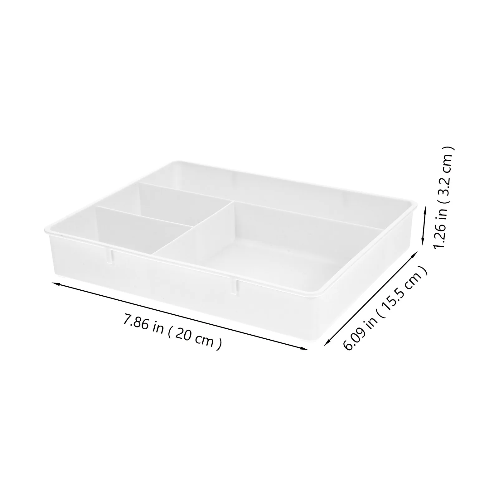 3Pcs Multi-Function Desk Organizer Tray Stackable Plastic Stationery Storage Box for Pens Makeup Jewelry Daily Essentials