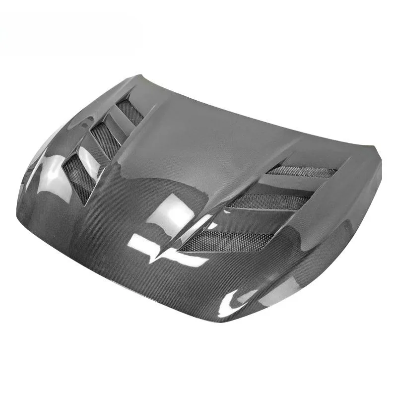 

New Carbon Fiber Hood for Infiniti Q50 Q50L Q50S 2014-2023 V-Style with Vents Aggressive Look Bolt-On Installation YX