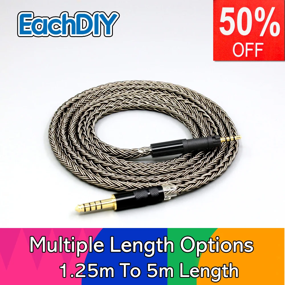 

Earphone Cable Grey Silver plated 16 Core For Sennheiser Headphone HD 560S HD559 HD599 HD569 hd560s LN008833