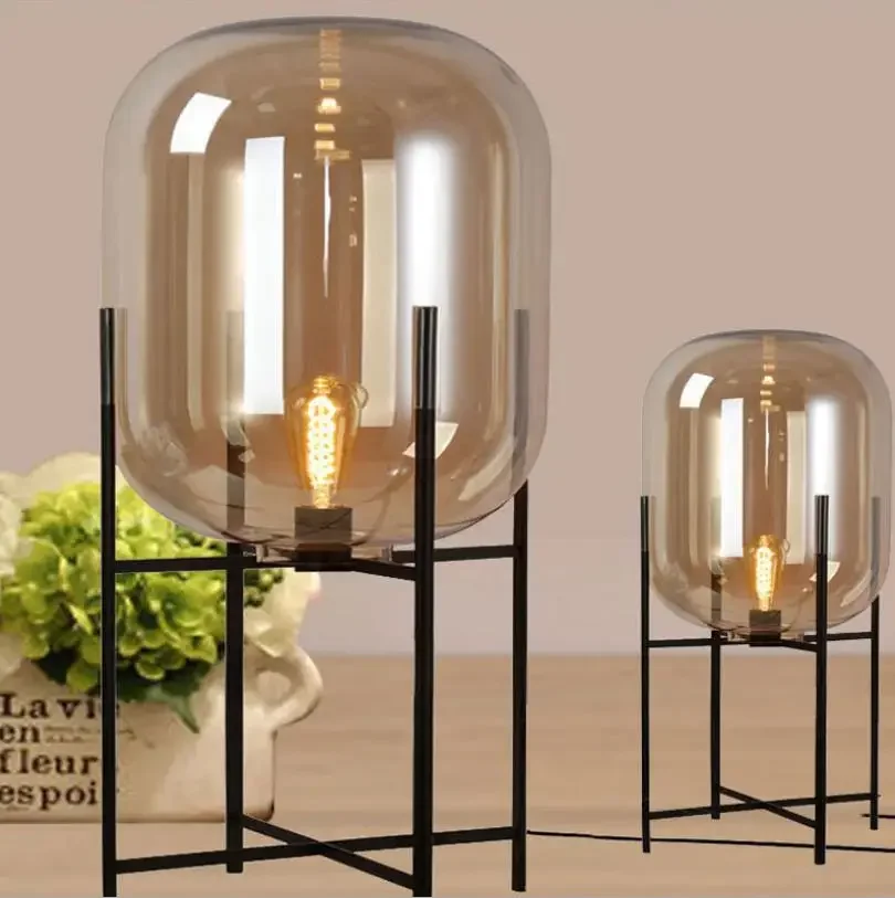 Modern home deco lighting Nordic floor lights LED living room standing fixtures Glass illumination bedroom floor lamps