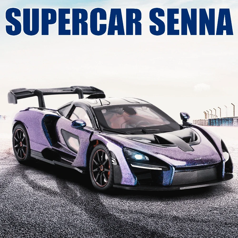 スーパーカー-マクラーレン-セナ-シミュレーション合金車モデル-1-24-リバウンドカーモデル-オーナメント-子供のおもちゃ
