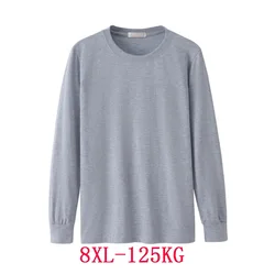 メンズシャツ長袖の冬秋大サイズ大サイズ 5XL 6XLカジュアルtシャツ綿 7XL 8XLホームtシャツ緑、青、黒