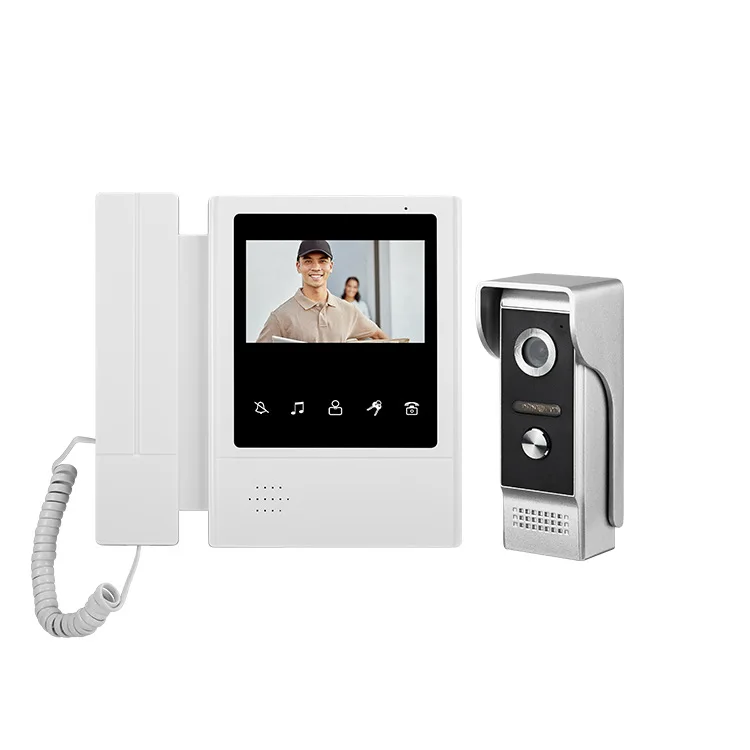 4.3Inch IPS Screen WIFI Door Phone Intercom Visual Doorbell 120Degree Wide Angle Home Security Door Viewer