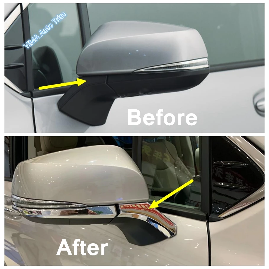 For Toyota Sienna 2021 - 2025 Chrome Car Tail Lights Lamp / Door Handle / Rear Window Spoiler Side Pillar Cover Trim Accessories - Image 2