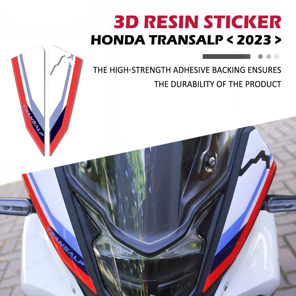 

For Honda Transalp 2023 Transalp 2023 3D Gel Epoxy Sticker Kit 3D Motorcycle front end Protection Sticker