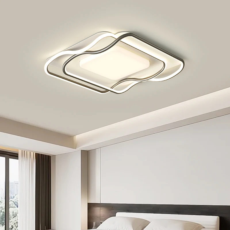 Imagem -03 - Luz de Teto Led Acrílica para Quarto Lustres Interiores Sala de Estar Estudo Sala de Jantar Corredor Decoração de Casa Novo