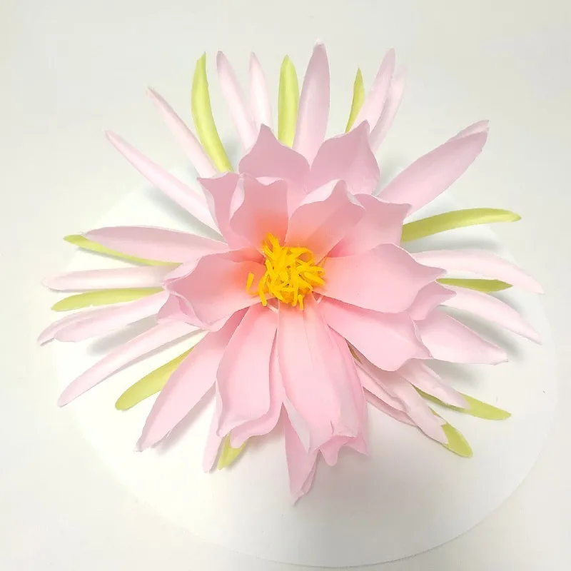 20cm Simulated Epiphyllum Flower Head Decoration Fake Flower Head Flower Background Wall Headdress Silk Flower Wedding Flower