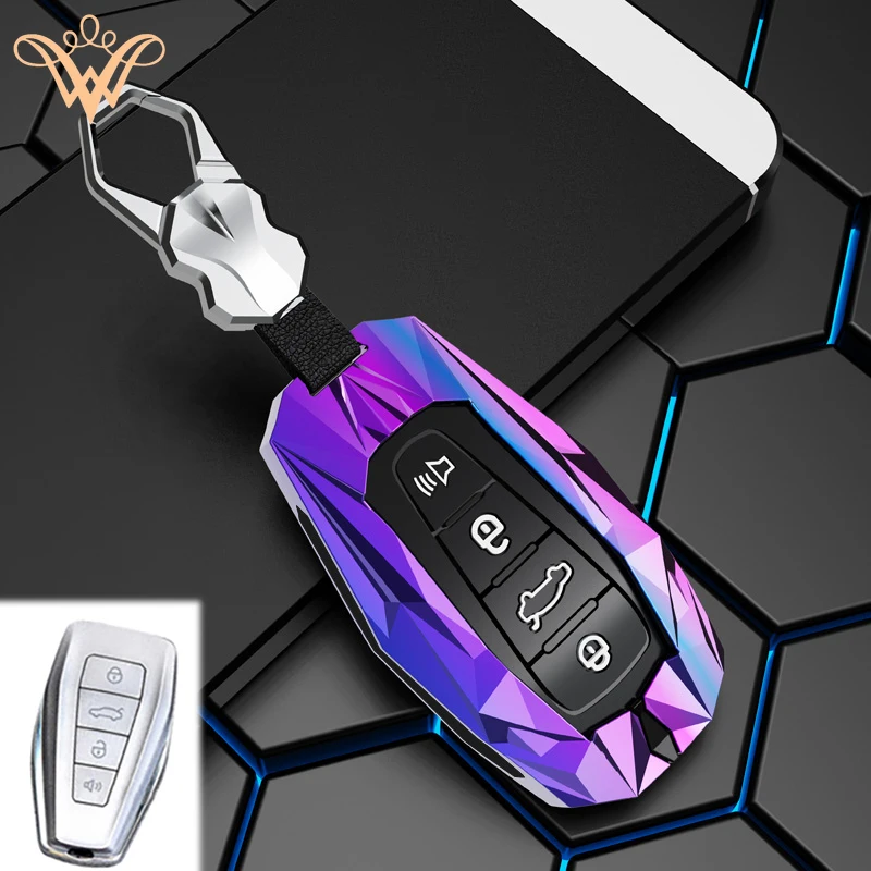 

Zinc Alloy Car Key Cover Case For Geely Coolray X6 X7 EX7 Geometry C Emgrand Global Kulrey Hawk GX7 Okavango NL3 SUV GT GC9