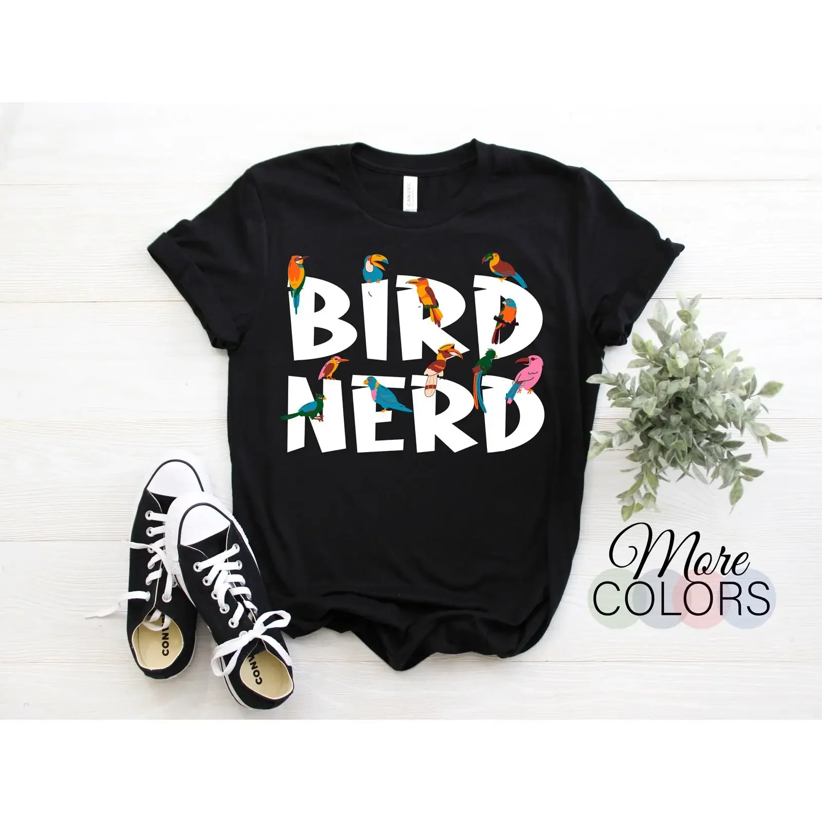 Bird Nerd Funny Colorful Birds T Shirt Watching Lover Birdwatcher Ornithologist Birder Casual vintage Washed Unisex Comfortable