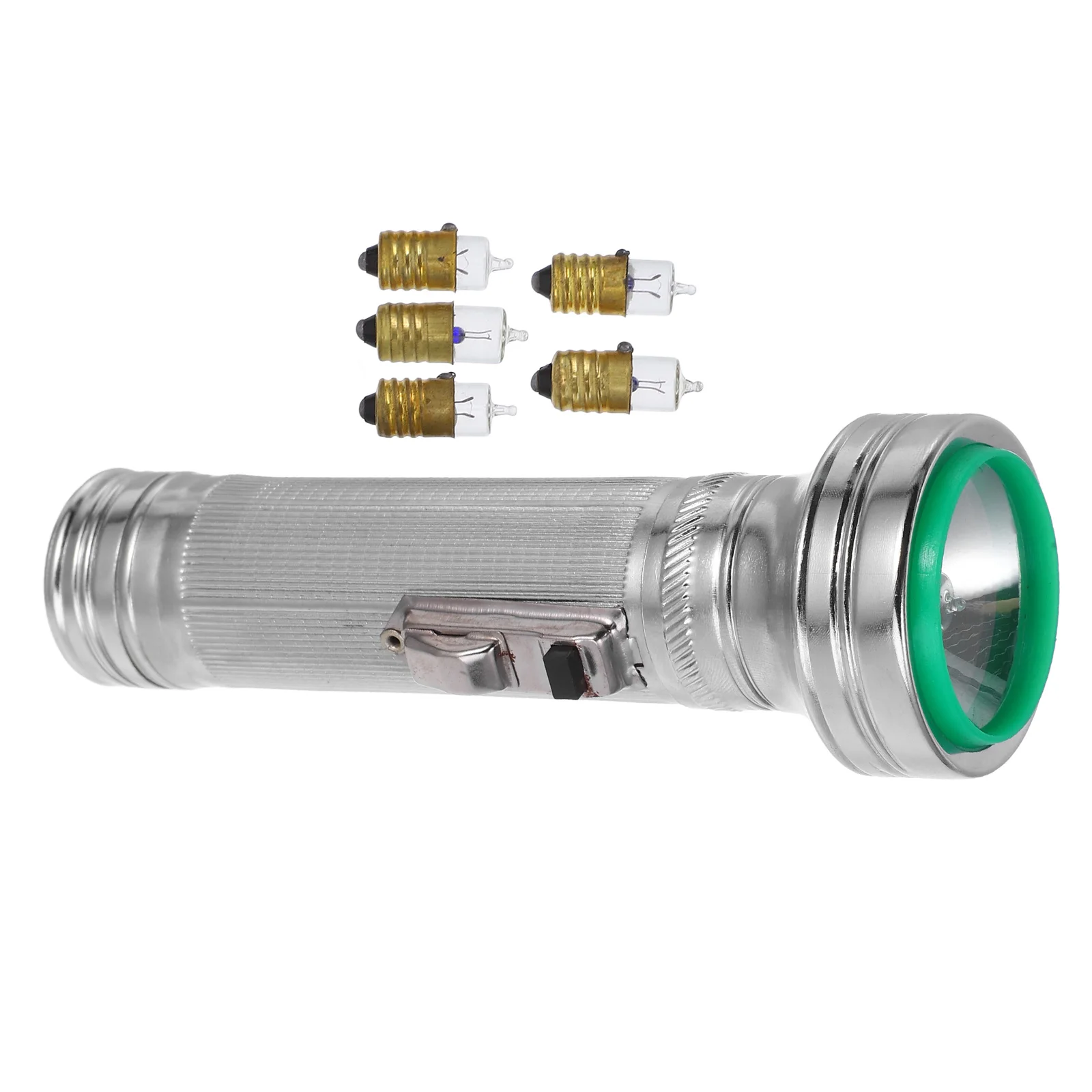 

Old-Fashioned Vintage 80's Flashlight Small Portable Metal Torch Multiple Light Modes Adjustable Brightness Photo Prop Outdoor