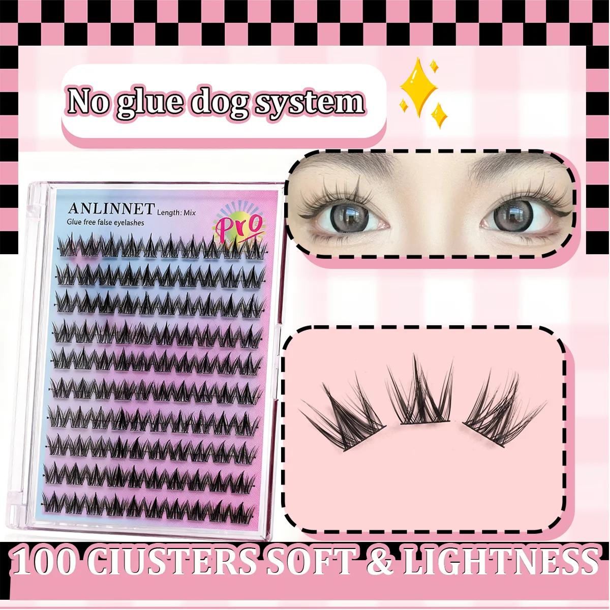 100 Pcs Manga Lashe…