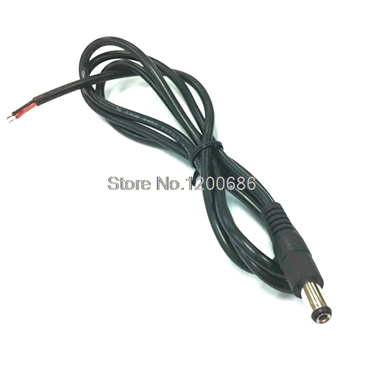 

0.3M 0.5M 1M 20AWG Male DC5.5 Cable 5.5MM * 2.1MM 5.5 2.1 2.5 DC Jack Socket Power Adapter Connector Wire for LED Strip Light