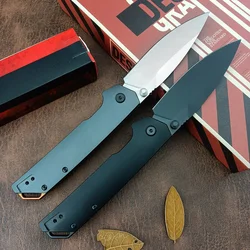 KS 2038 Tactical Outdoor Folding Knife D2 Drop Point Blade Aluminum Handle Hunting Pocket Multi-functional Camping Knifes