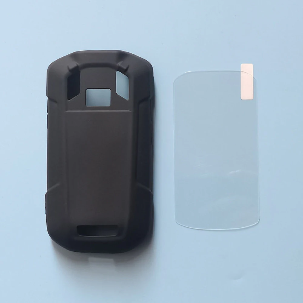 Rubber Rugged Protective Case Cover / Tempered Glass Screen Protector Film for Zebra TC77 TC75 TC72 TC70 TC7X