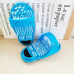 Bathroom foot wash massage slippers brush lazy people wash feet rub feet slippers