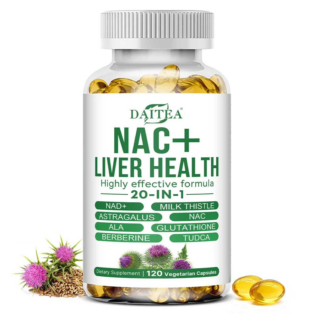 

Капсулы для очищения печени - с NAC, расторопшей и одуванчиком - способствуют детоксикации печени, улучшают функцию печени, антиоксидантное действие.