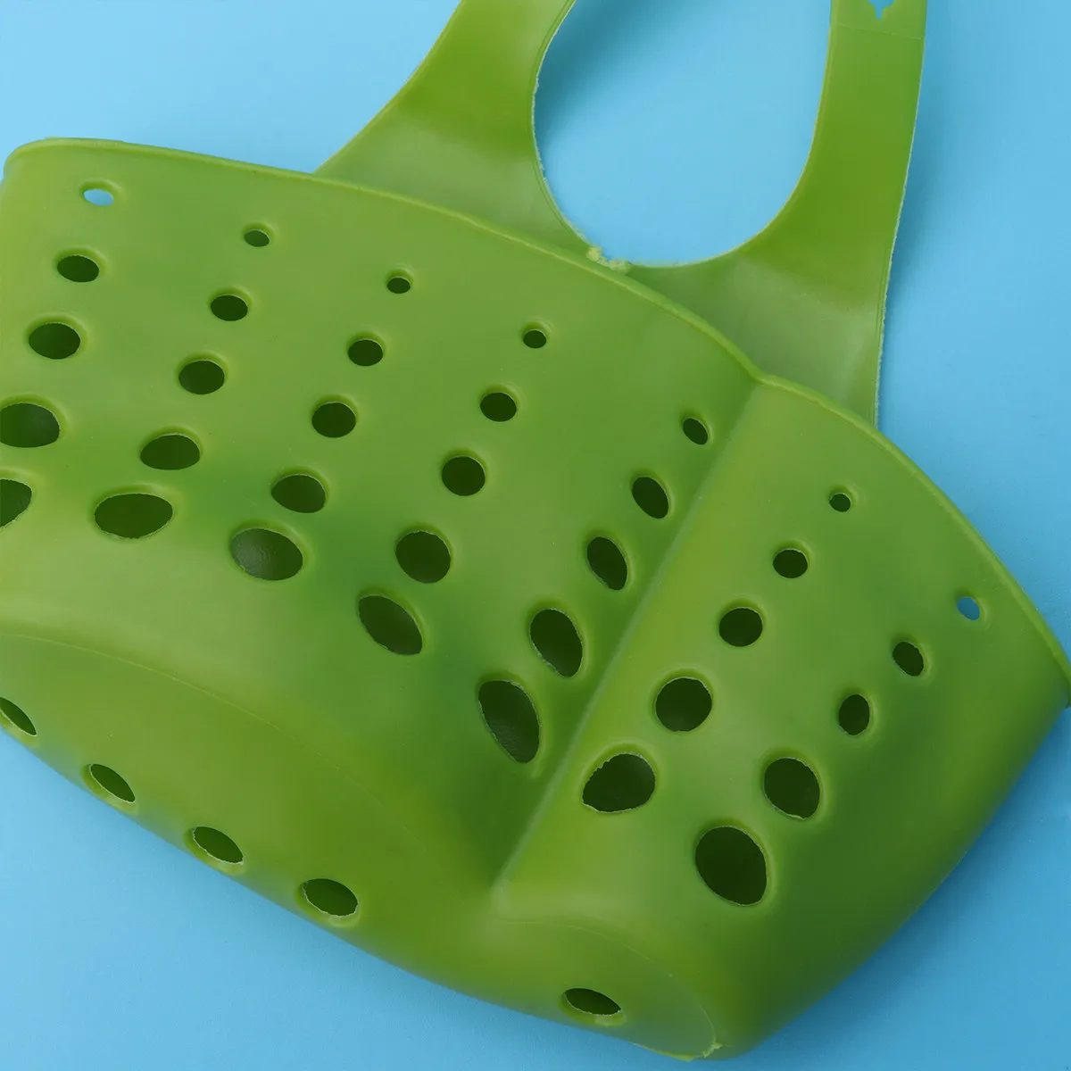 Hanging Sink Storage Basket PVC Sponge Holder Drain Bag for Kitchen Bathroom with Ventilation Filtration Easy Quick