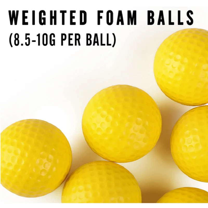 16pcs Practice Foam Golf Balls Limited Flight Golf Balls True Spin and Feel Training Balls Ideal for Indoor and Outdoor Training