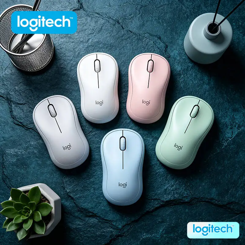 

Logitech M221 Wireless Mouse - SilentTouch Tech, 2.4GHz 10m Range, Lightweight, Laptop Desktop PC Mac Configurations