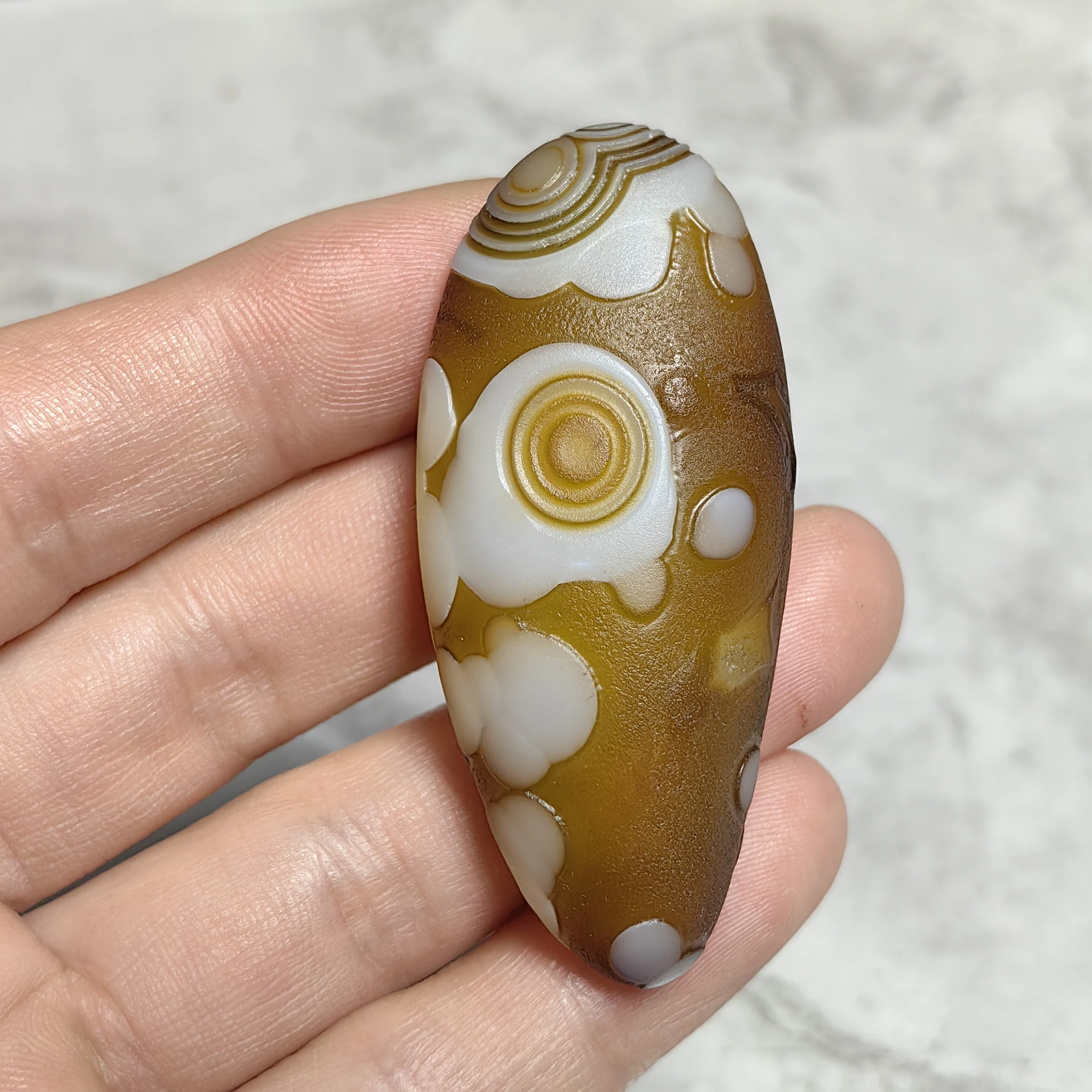 Pure Natural Divine Eye Agate Unprocessed Palm Stones for Home Decor, Reiki Chakra Work & Good Luck Attract Wealth